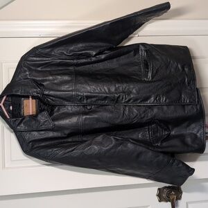 Leather Jacket The Olde Hide House Vintage Leather Jacket Men's Large